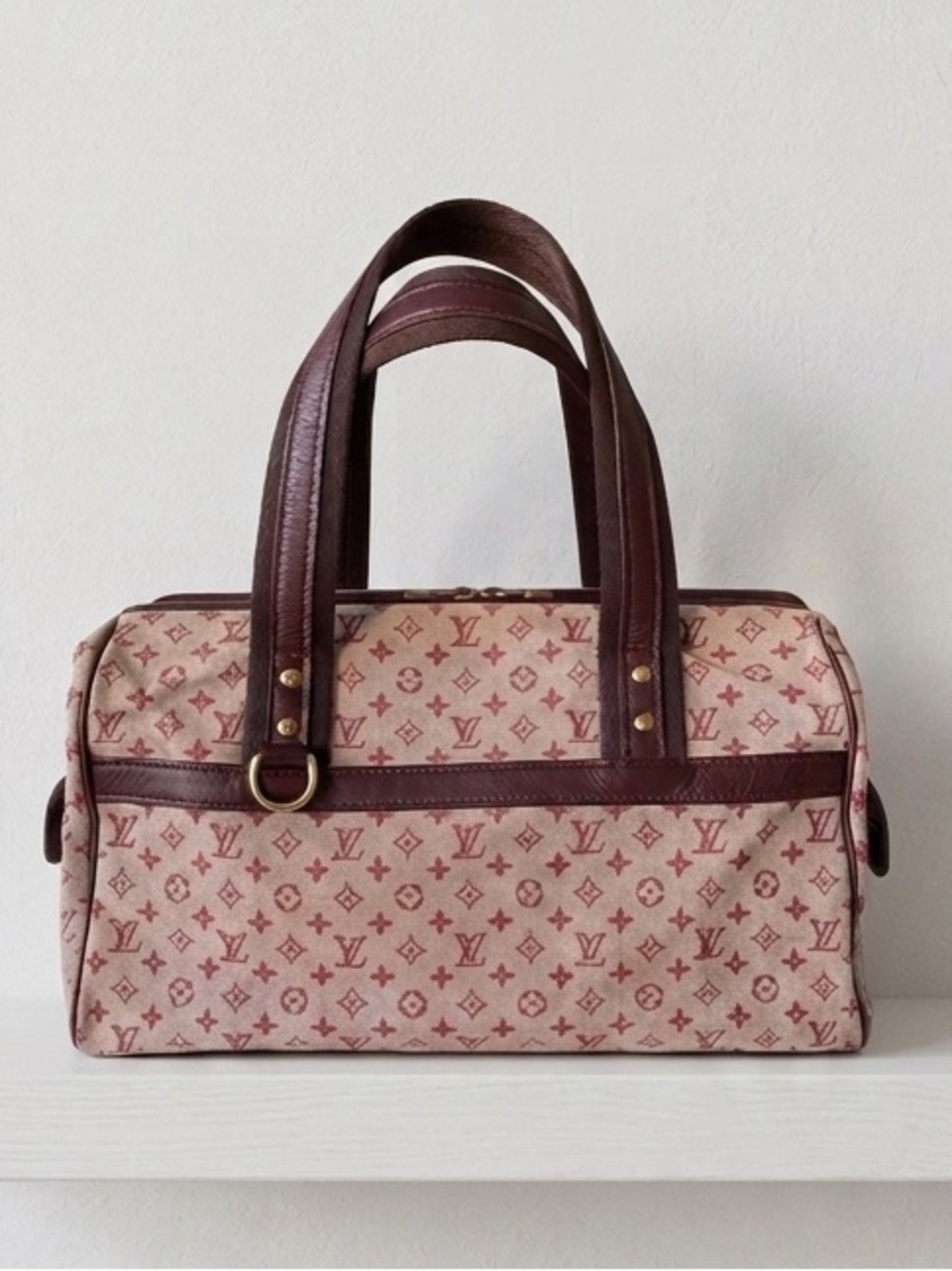 Louis Vuitton Mini Lin Josephine GM Cherise, with COA Doctor Bag Style